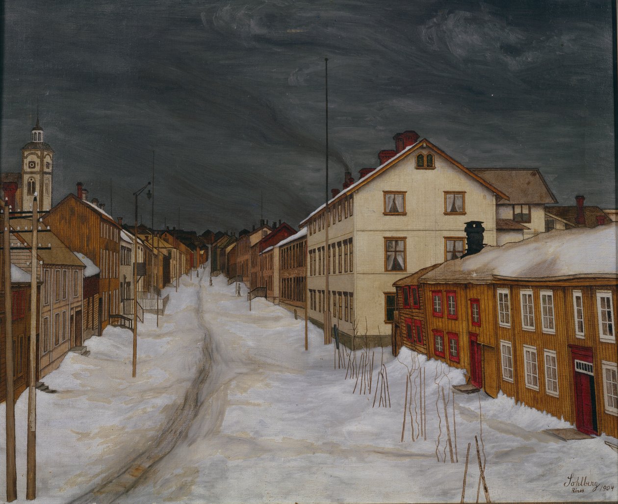 Mainstreet, Roros od Harald Oscar Sohlberg