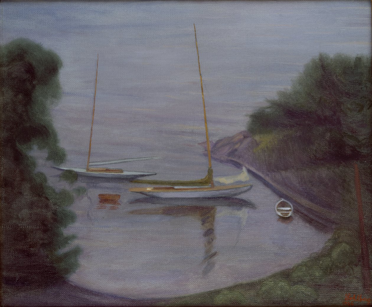 Plachetnice (olej na plátně) od Harald Oscar Sohlberg