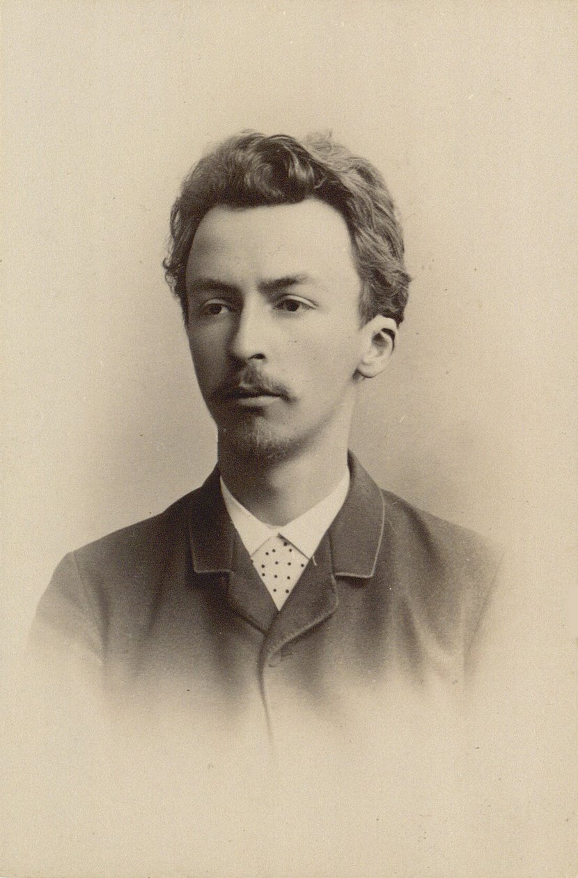 Portrét Vilhelma Hammershøi 1864-1916, 1889. od Harald Riise