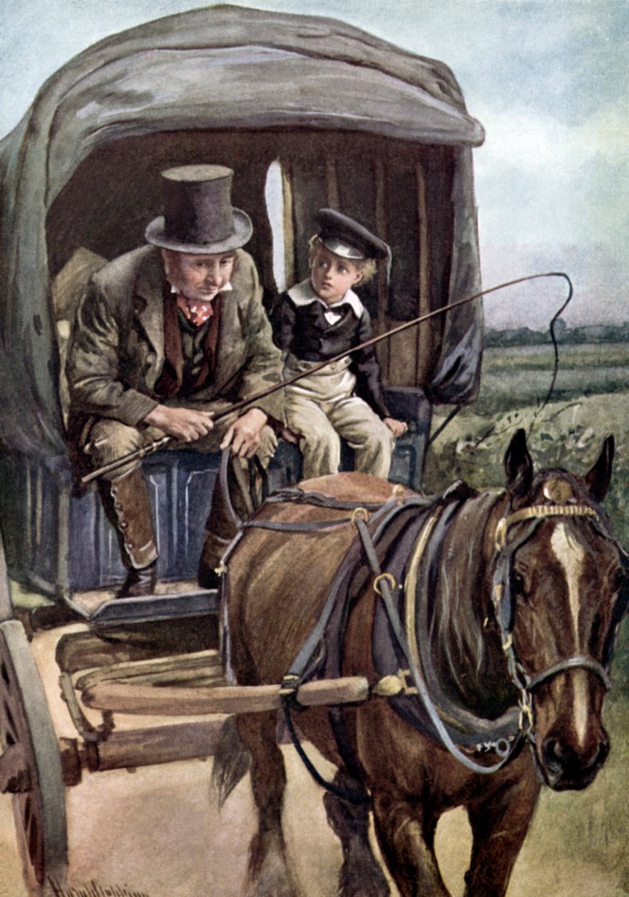 Charles Dickens s Davidem Copperfieldem od Harold Copping