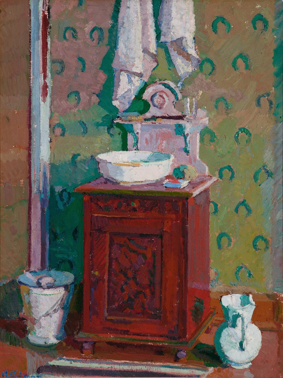 Interiér s umyvadlem od Harold Gilman