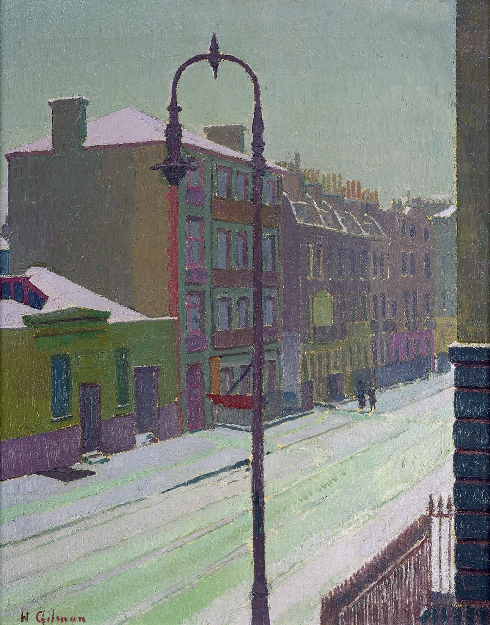 Londýnská ulice ve sněhu, 1917 od Harold Gilman