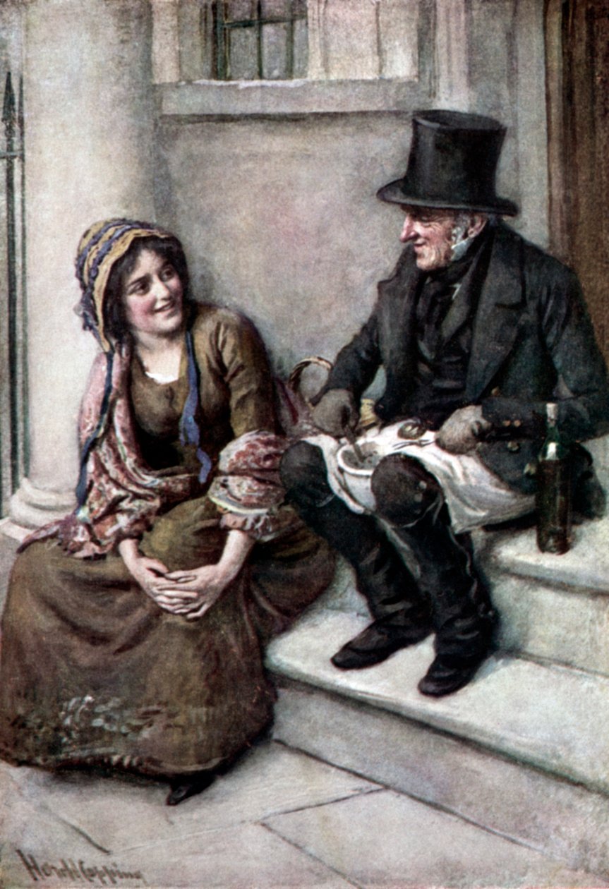 Charles Dickens „The Chimes“ od Harold Copping