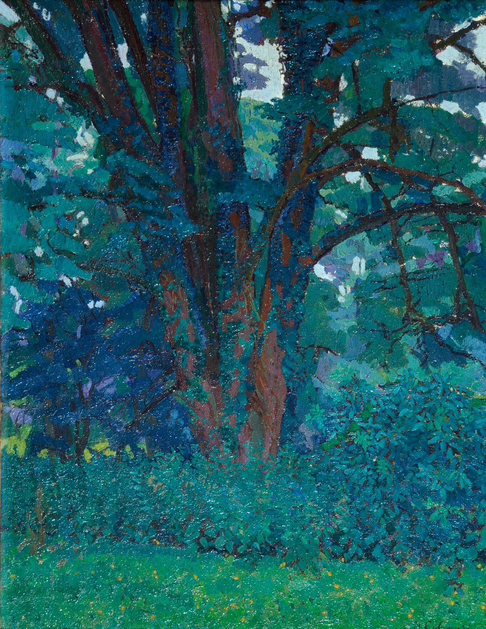 V Gloucestershire, kolem roku 1916 (olej na plátně) od Harold Gilman