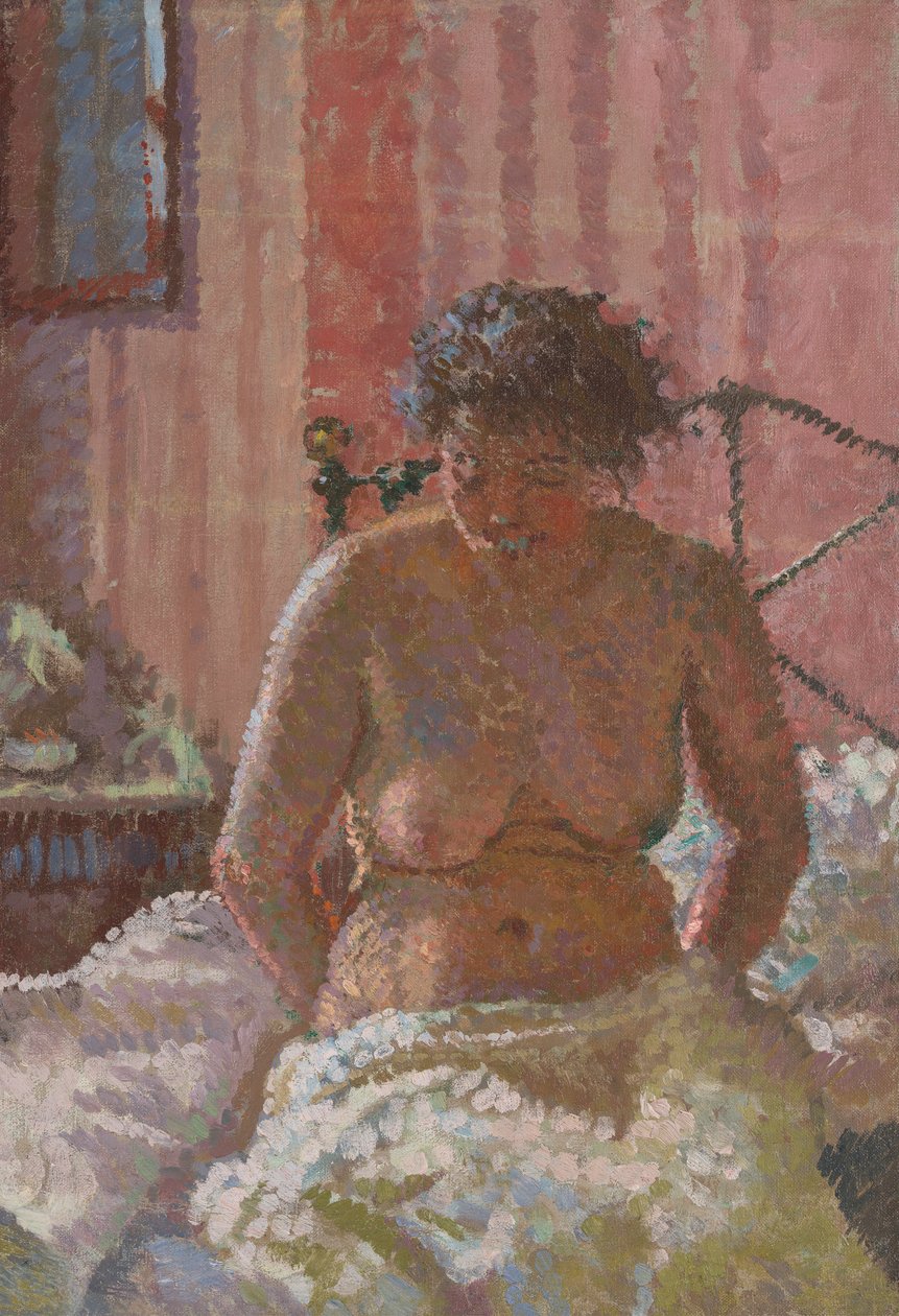 Nahá v interiéru od Harold Gilman