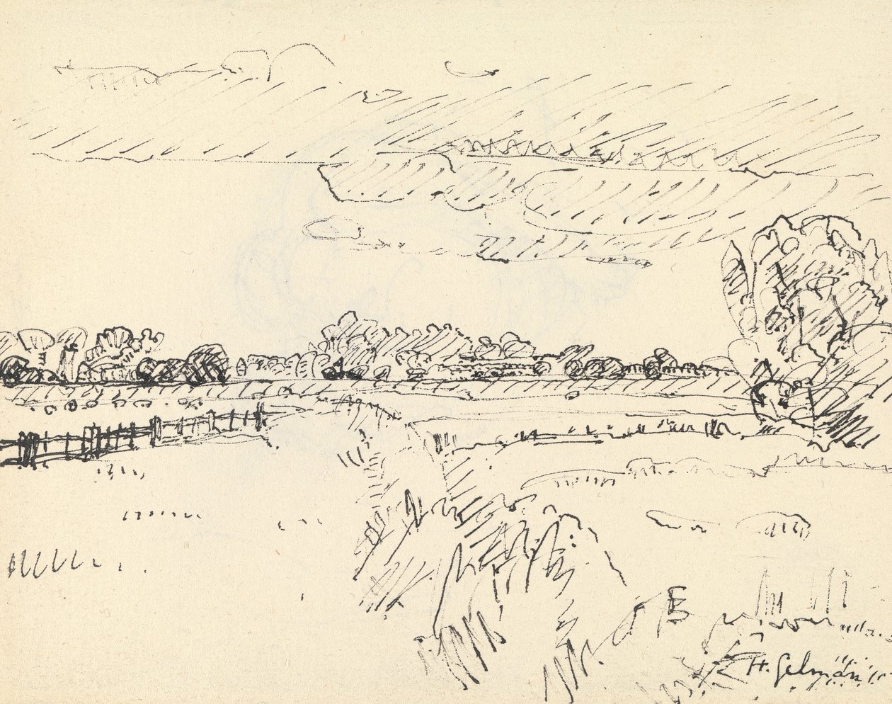 Romney Marsh od Harold Gilman