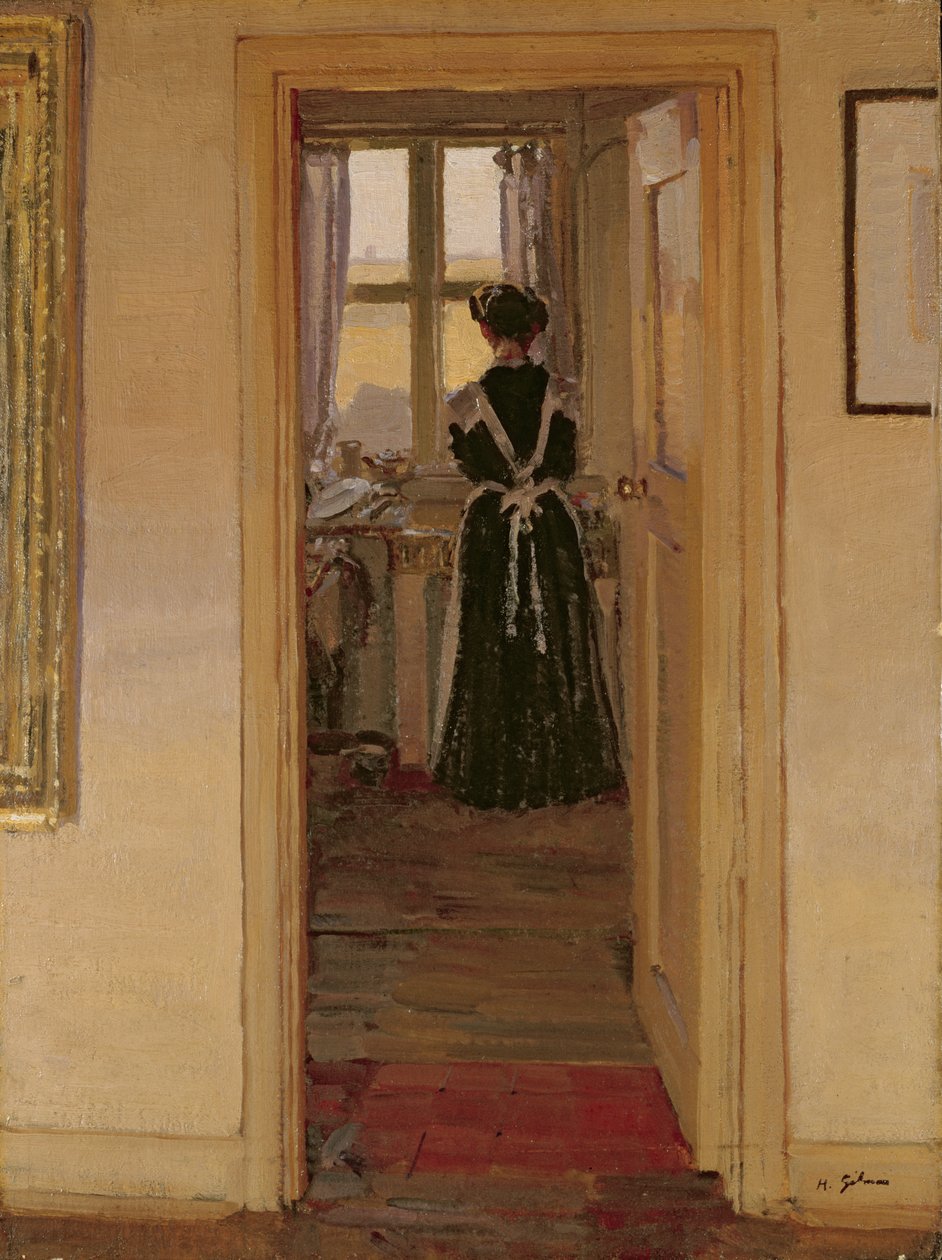 Kuchyně (olej na plátně) od Harold Gilman