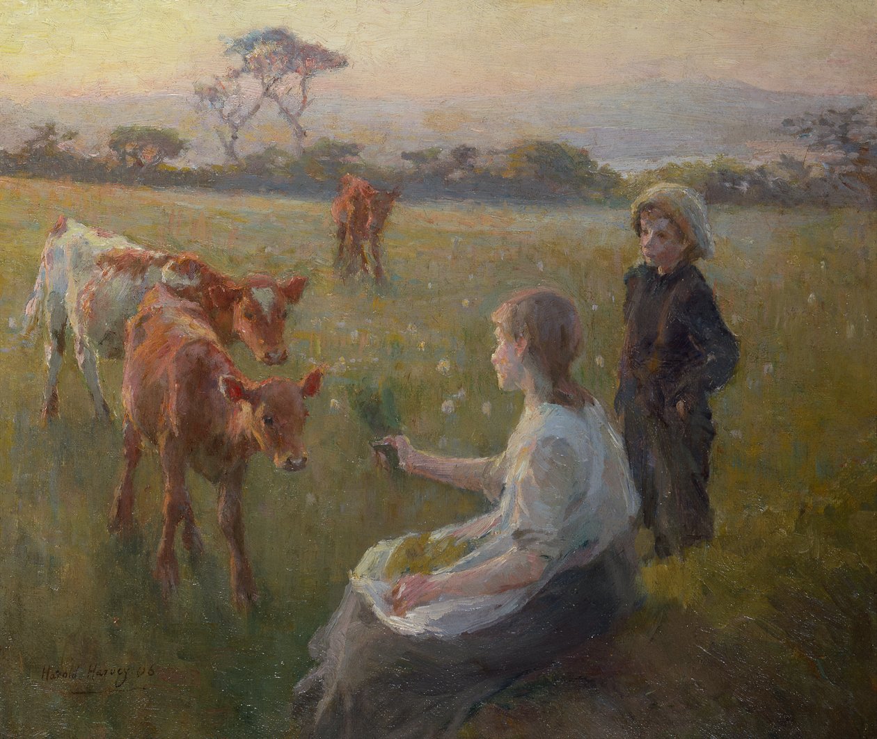 Krmení telat od Harold Harvey
