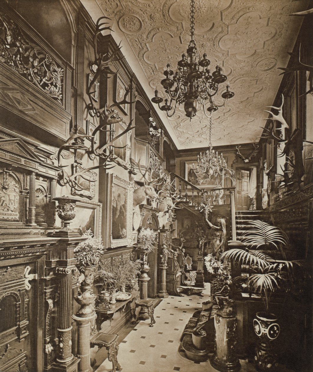 The Hall, Wickham Hall, Kent, 1897 od Harold Palmer