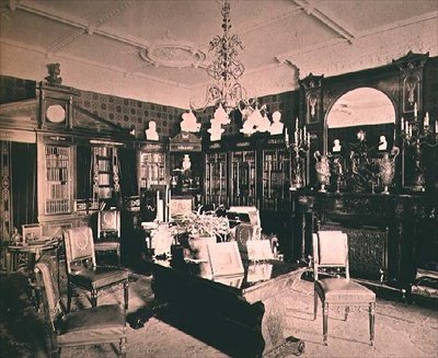 Knihovna, Wickham Hall, Kent od Harold Palmer