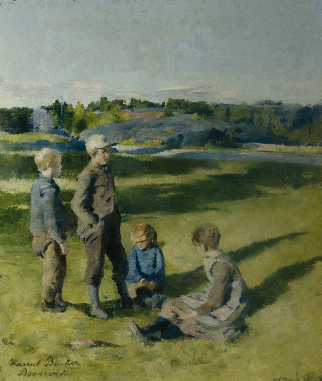 Děti, Bossevik od Harriet Backer