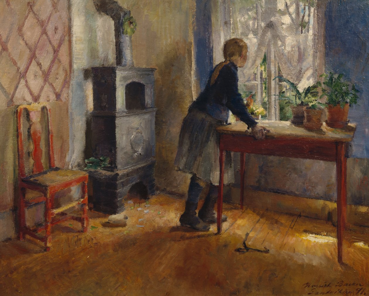 Dívka u okna od Harriet Backer