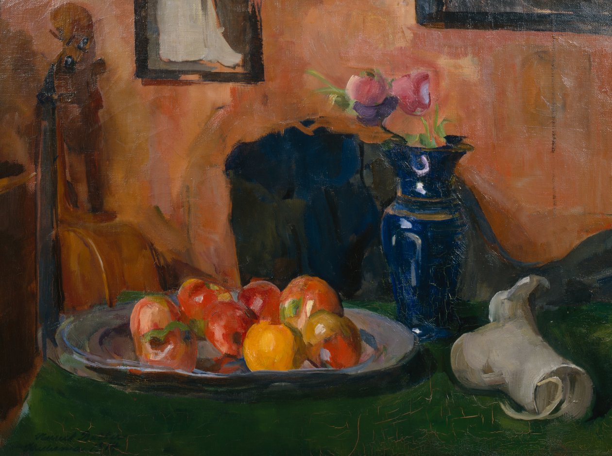 Zátiší s ovocným talířem od Harriet Backer