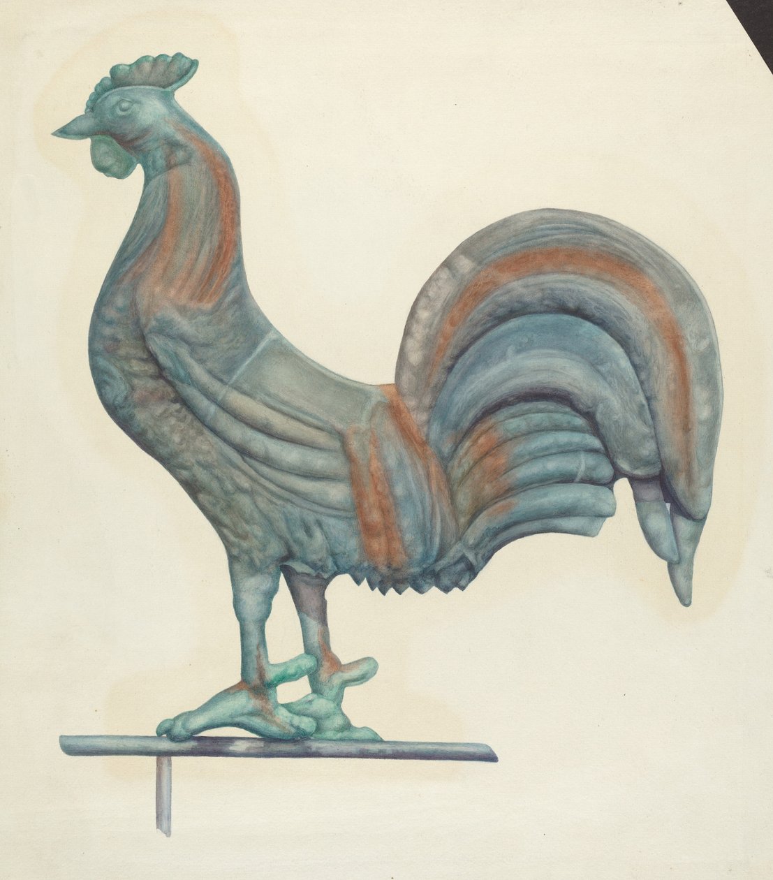 Copper Cock Korouhvička od Harriette Gale