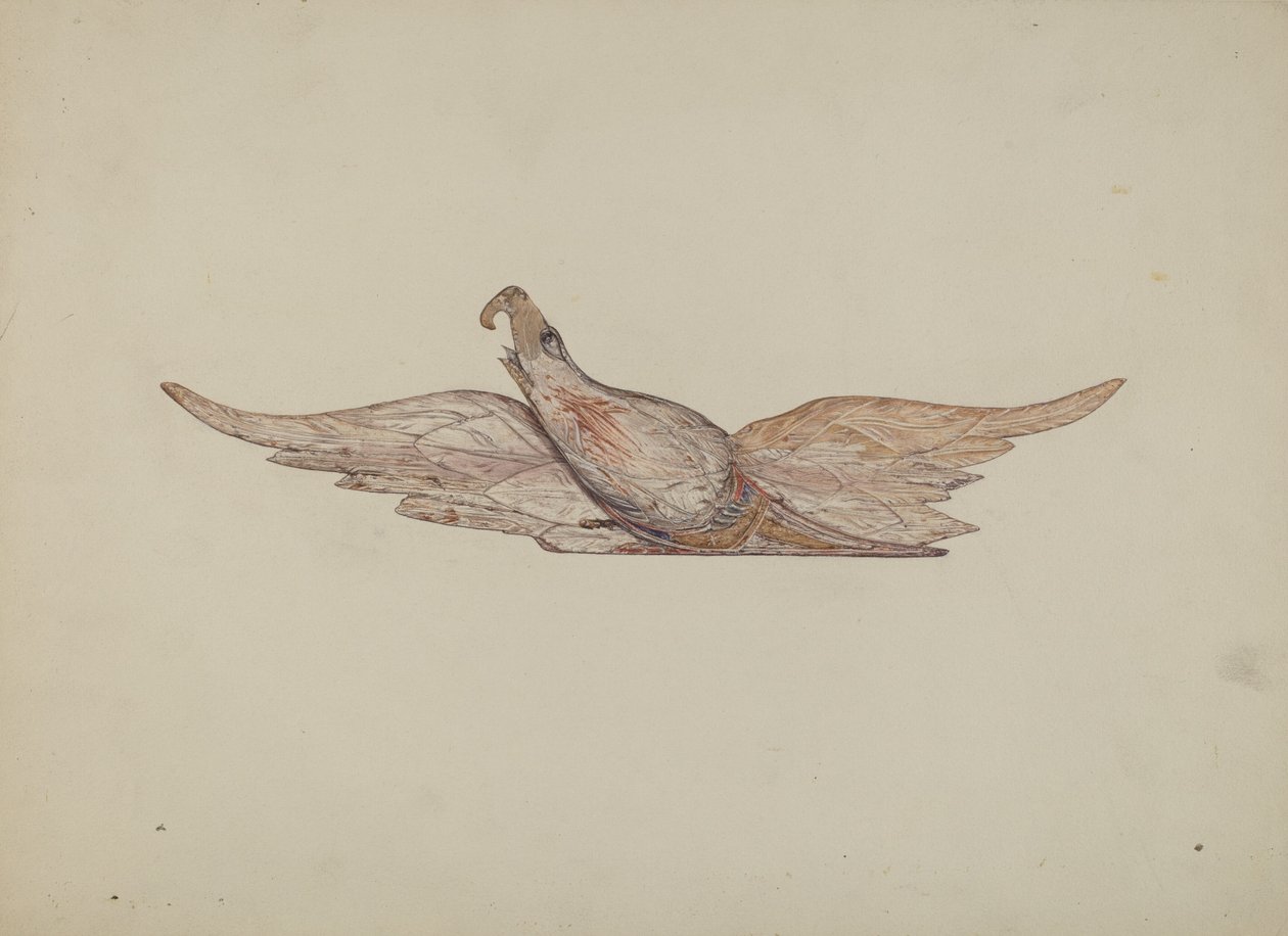 Malý vyřezávaný Bellamy Eagle, c. 1939. od Harriette Gale