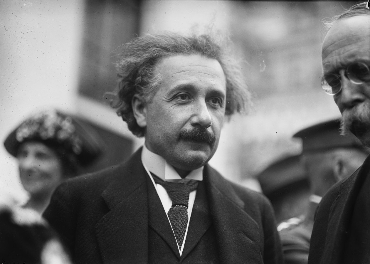 Portrét Alberta Einsteina od Harris & Ewing