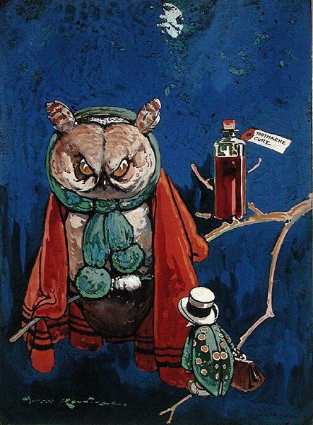 Bolest zubů (tělová barva na papíře) od Harry Rountree