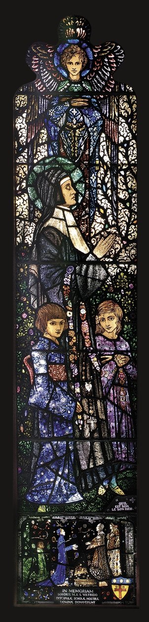 Požehnaná Julie se dvěma dětmi, 1927 od Harry Clarke