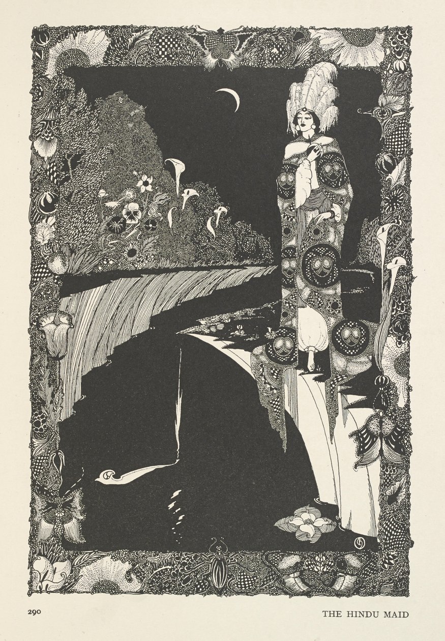Hinduistická služka. od Harry Clarke
