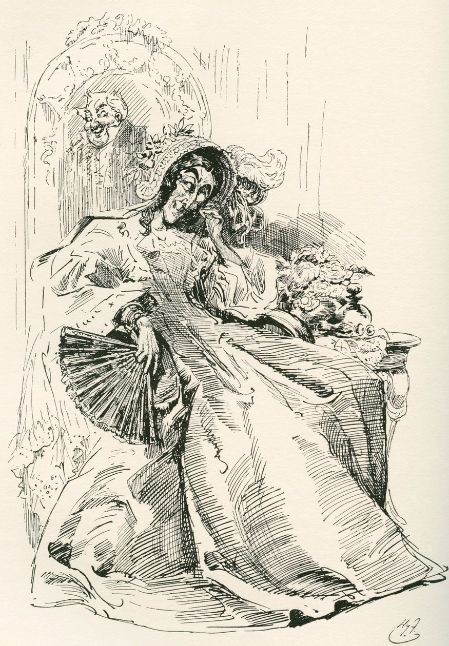 paní Skewtonová (rytina) od Harry Furniss