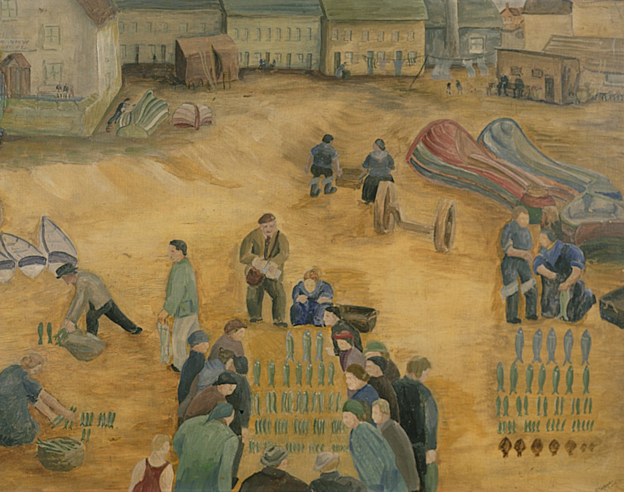 Prodej ryb, 1938 od Harry Mitten Wilson
