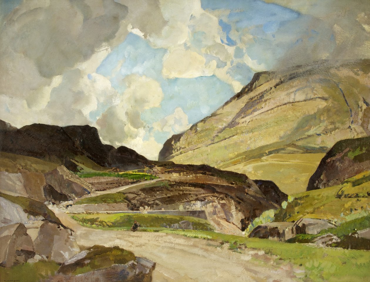 Průsmyk Glencoe (olej na plátně) od Harry Watson