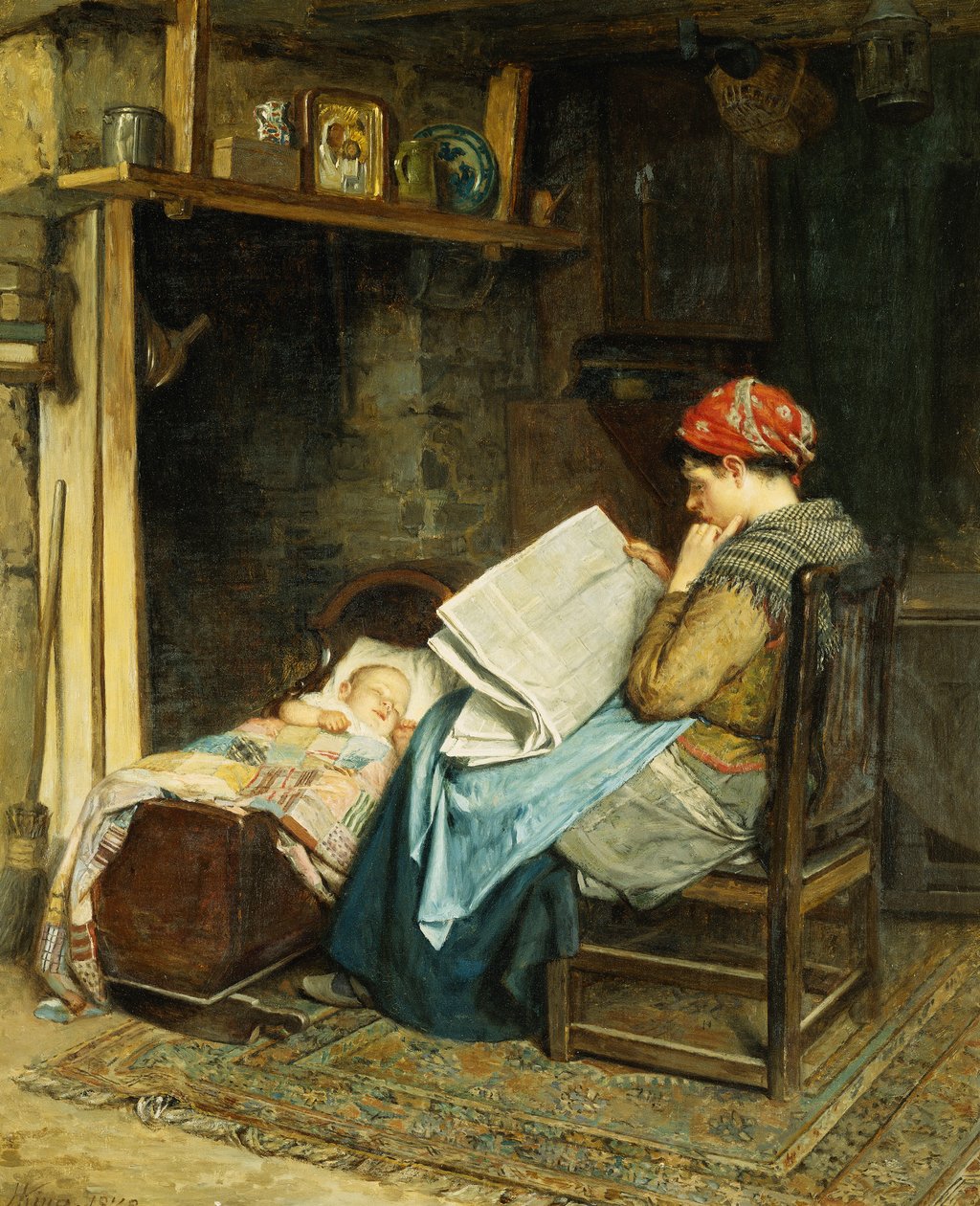 Ranní noviny, 1878 od Haynes King