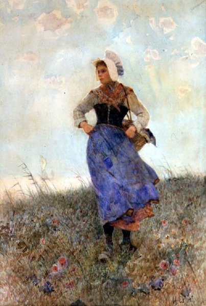 Bretonská Fishergirl od Hector Caffieri