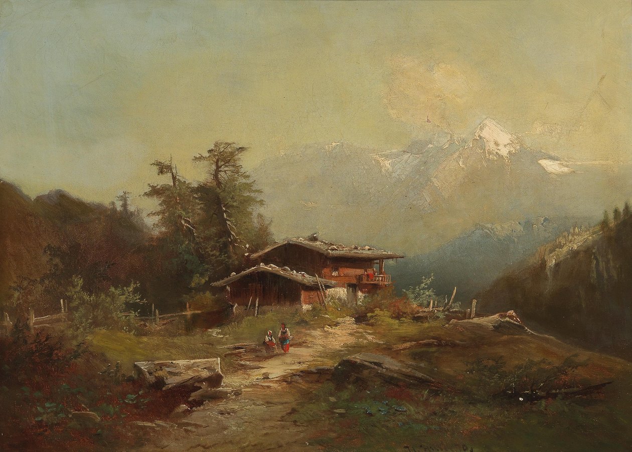 Alpská krajina od Heinrich Hiller