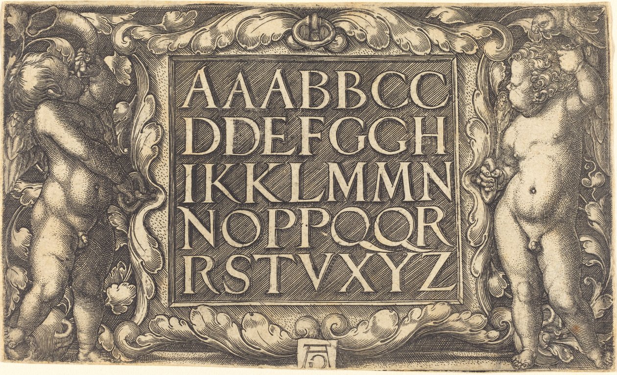 Abeceda, c. 15251555. od Heinrich Aldegrever