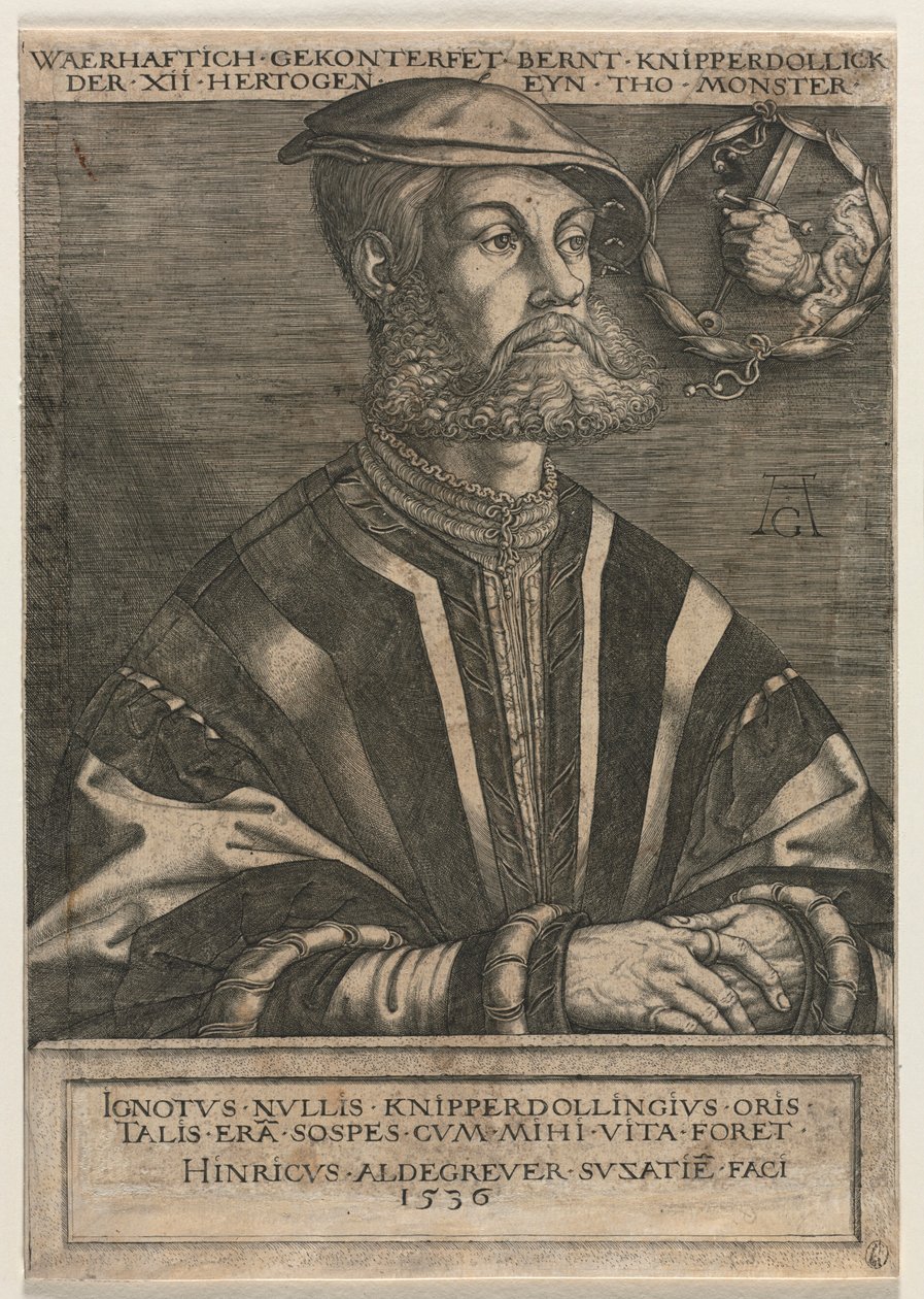 Bernt Knipperdolling, 1536. od Heinrich Aldegrever