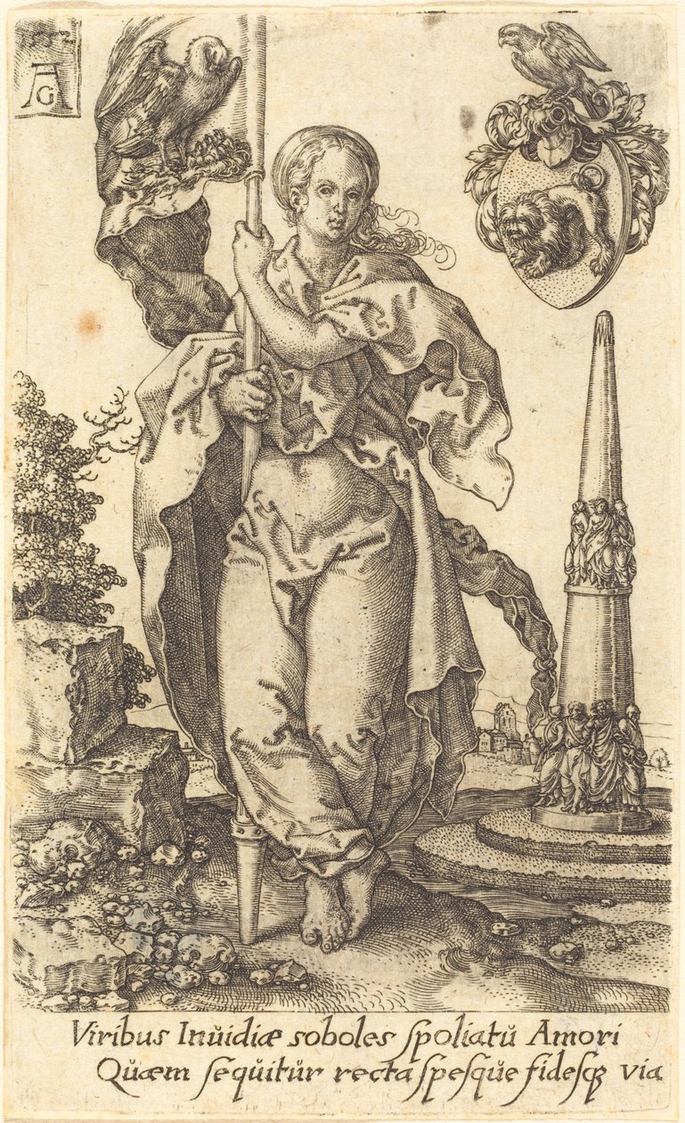 Charita, 1552. od Heinrich Aldegrever