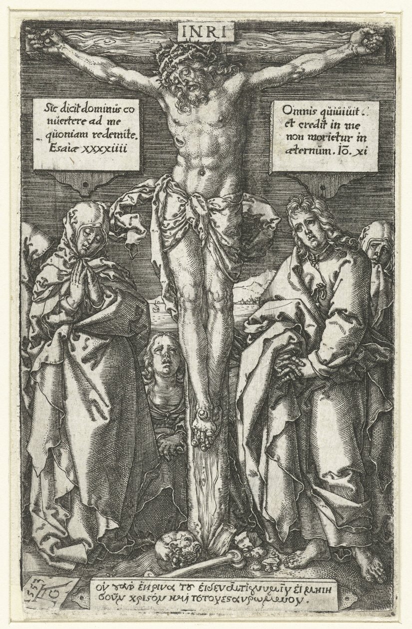 Kristus na kříži od Heinrich Aldegrever