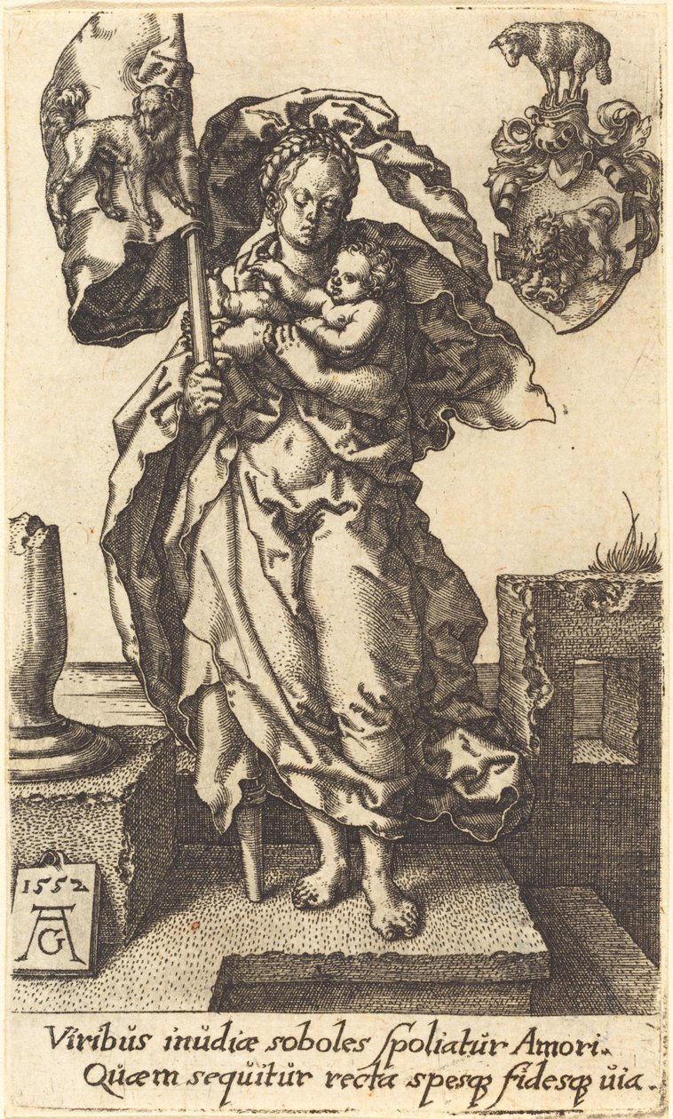 Soucit, 1552. od Heinrich Aldegrever