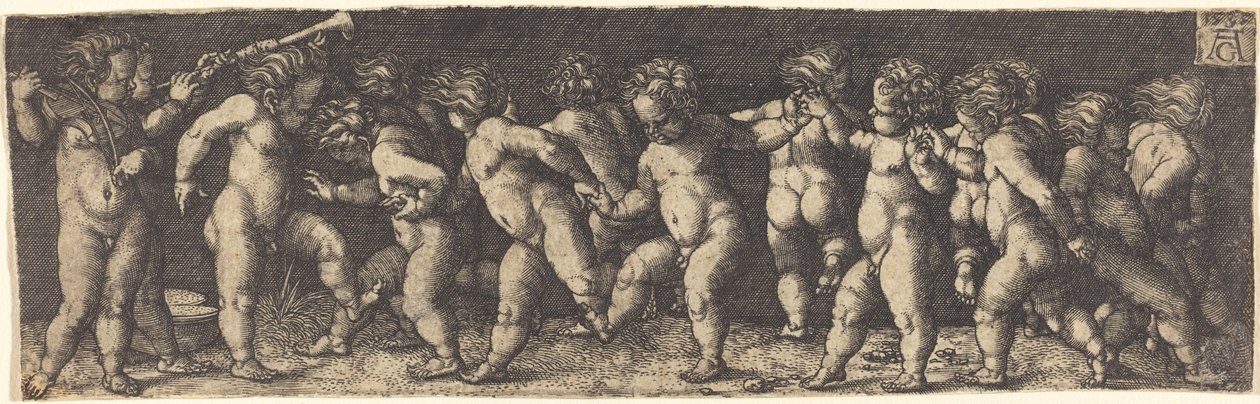 Tančící děti, 1535. od Heinrich Aldegrever