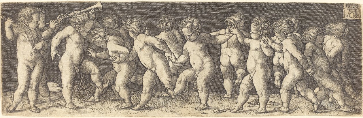 Tančící děti, 1535. od Heinrich Aldegrever