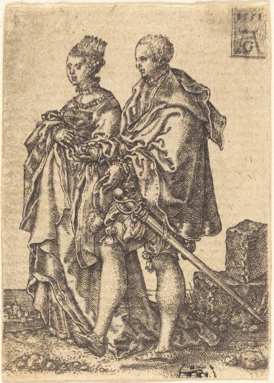 Taneční pár, 1551. od Heinrich Aldegrever