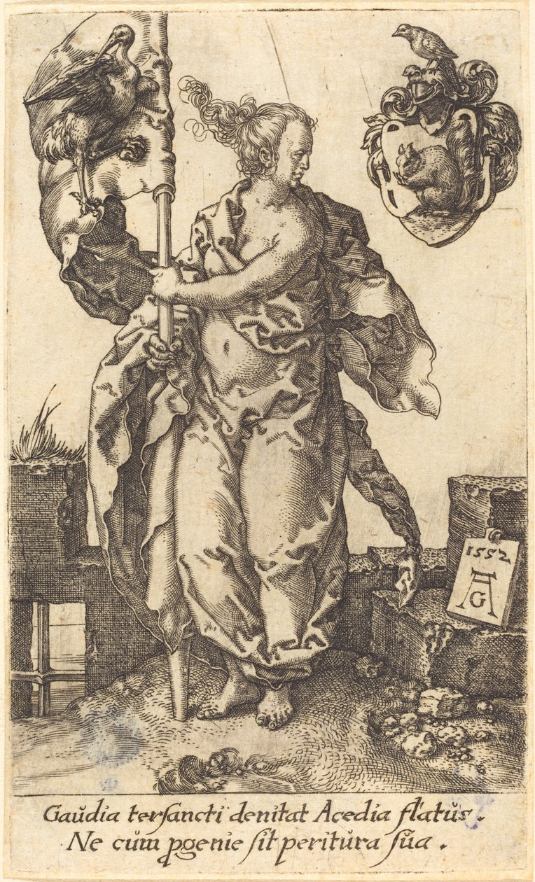 Pilnost, 1552. od Heinrich Aldegrever