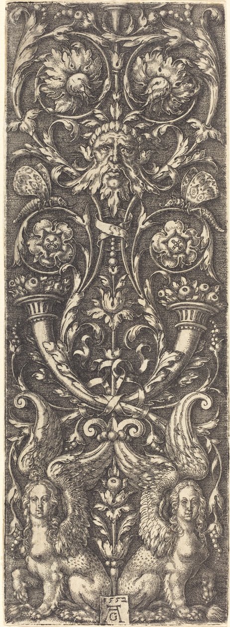 Vysoké ovoce s ozdobami, 1552. od Heinrich Aldegrever
