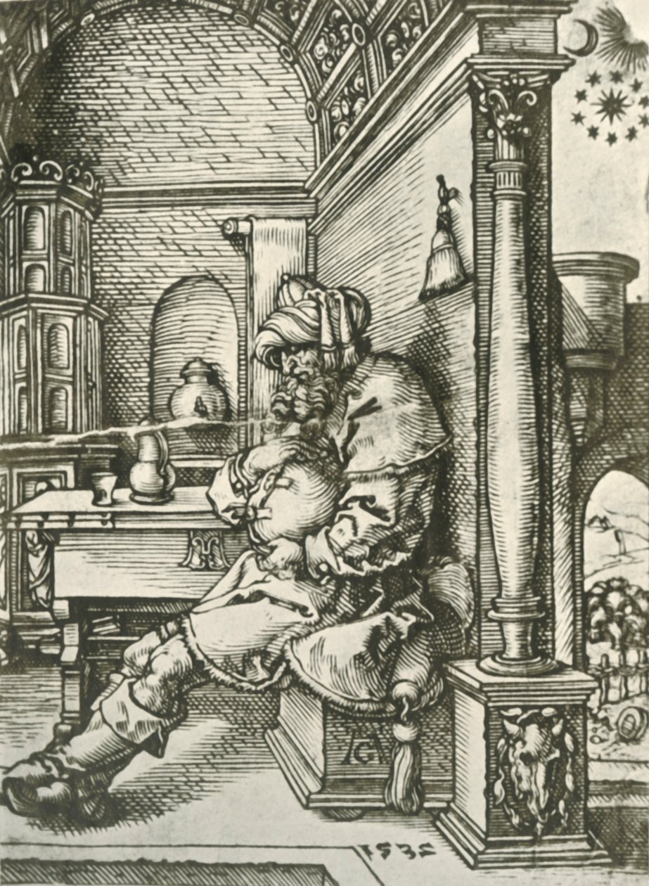Jacob Meditating on Josephs Dreams, 1532, 1908. od Heinrich Aldegrever