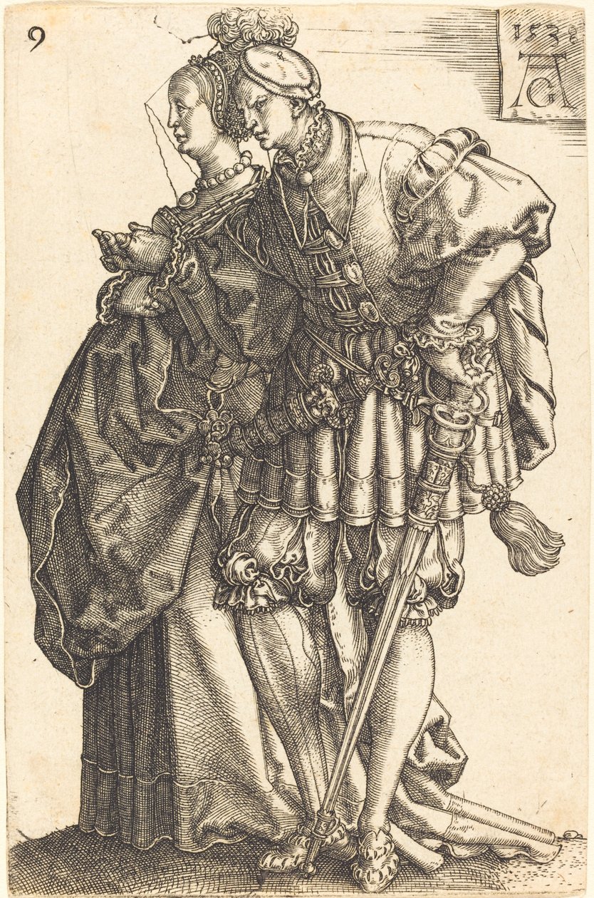 Velké svatební tanečnice od Heinrich Aldegrever