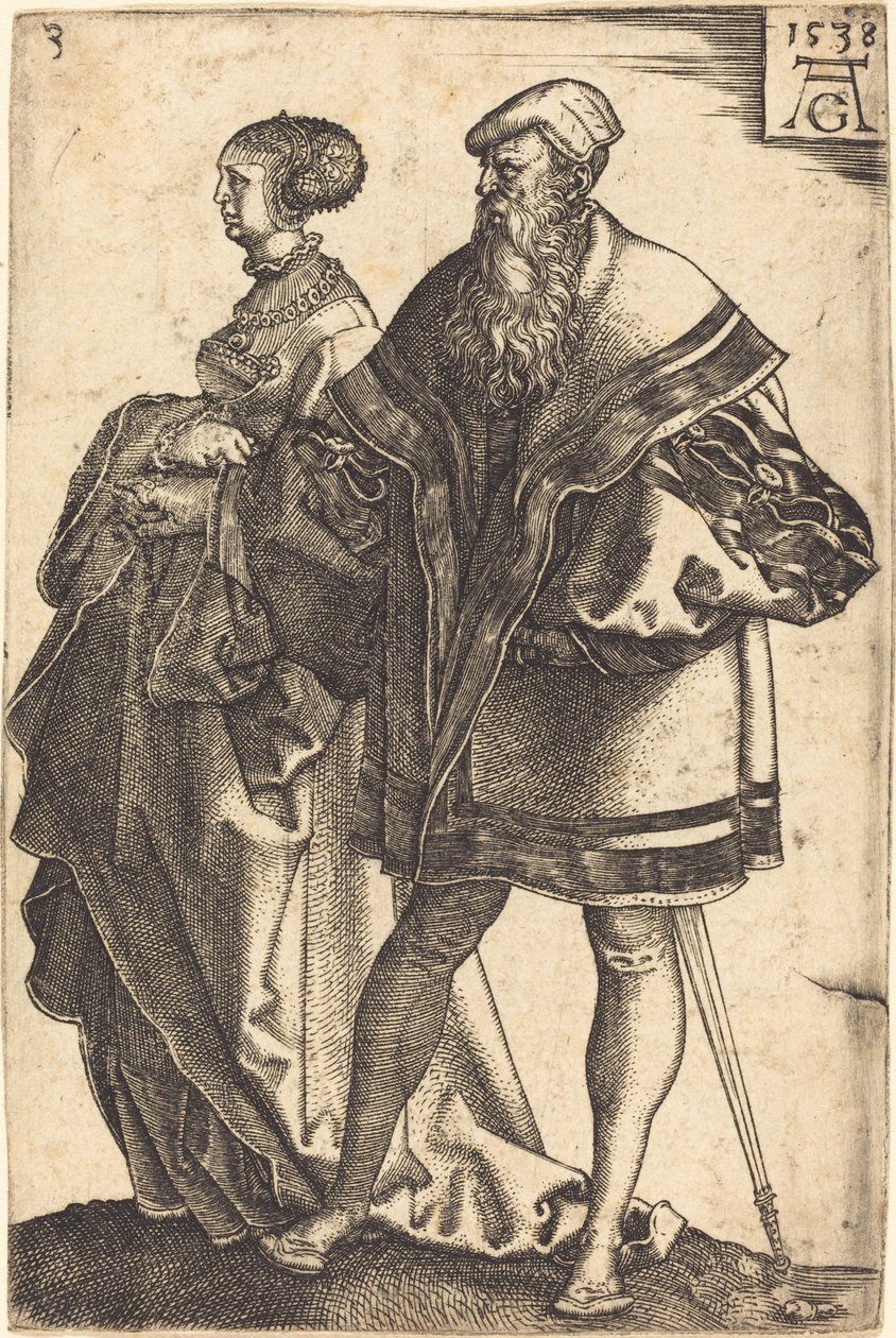 Velké svatební tanečnice od Heinrich Aldegrever