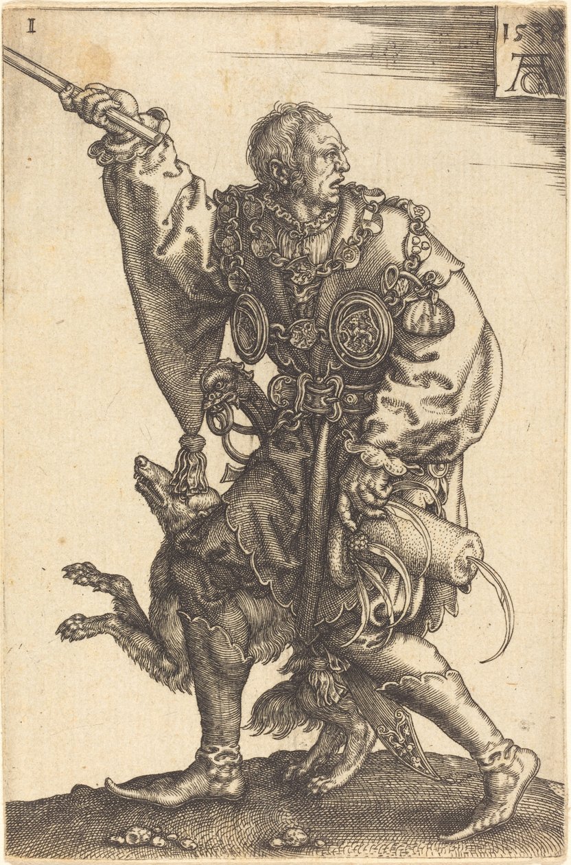 Velké svatební tanečnice, 1538. od Heinrich Aldegrever