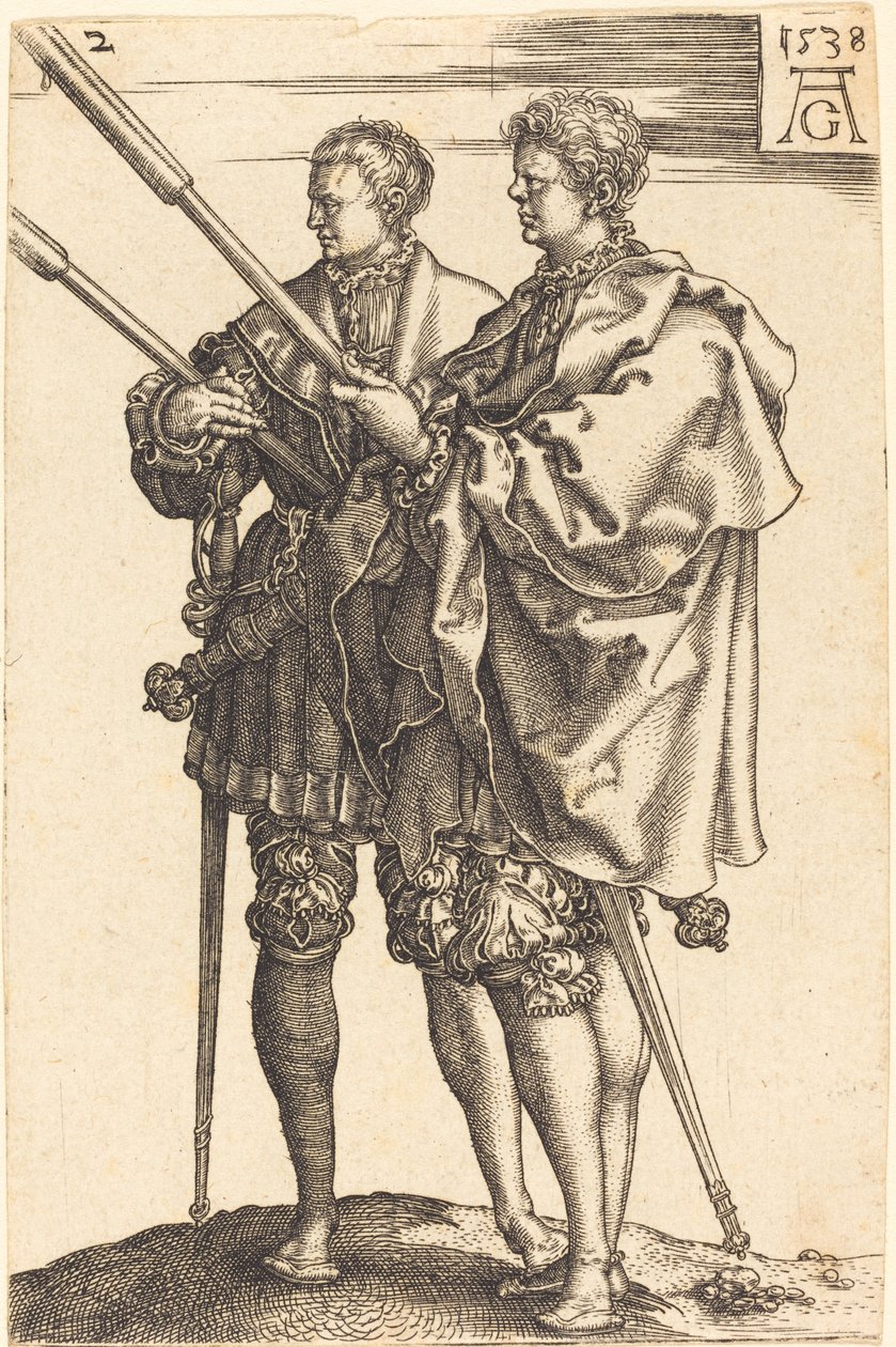 Velké svatební tanečnice, 1538. od Heinrich Aldegrever