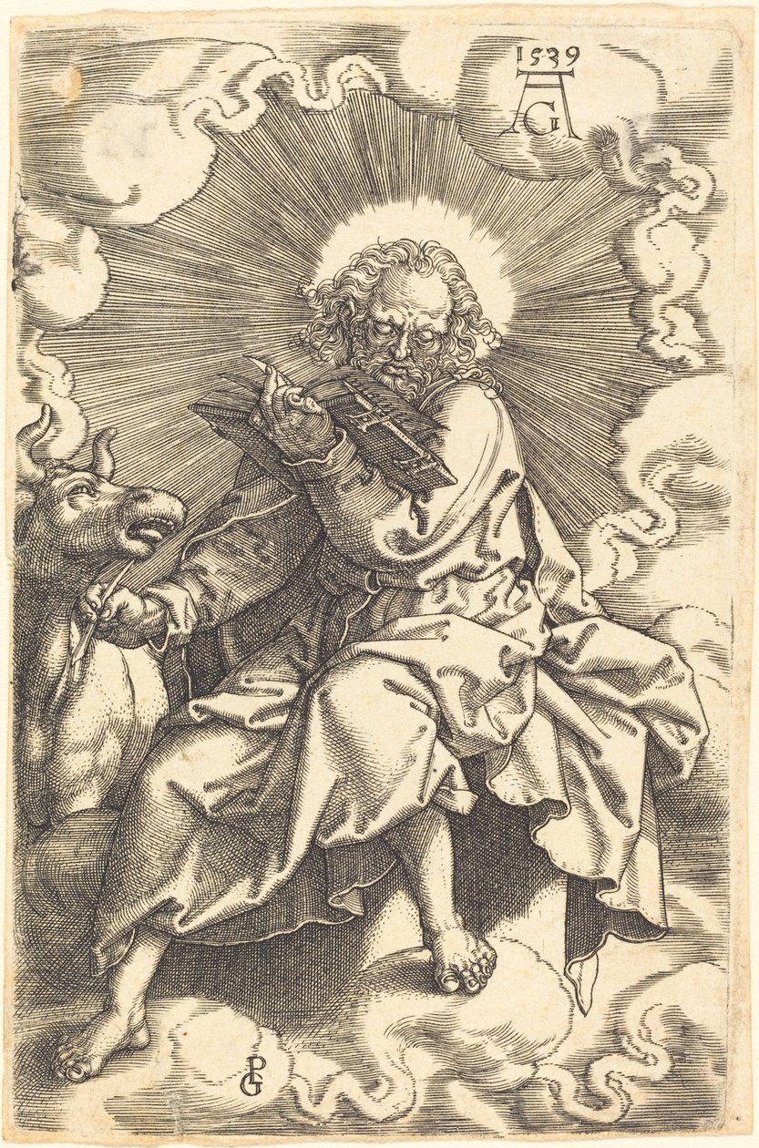 Lukáš, 1539. od Heinrich Aldegrever