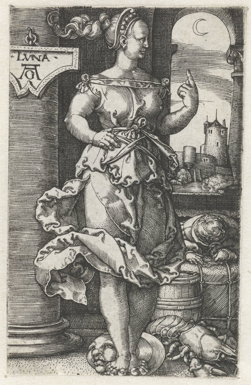 Luna (titul na předmětu) od Heinrich Aldegrever
