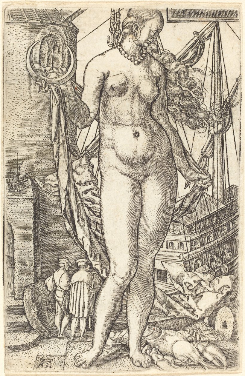 Luna, 1533. od Heinrich Aldegrever