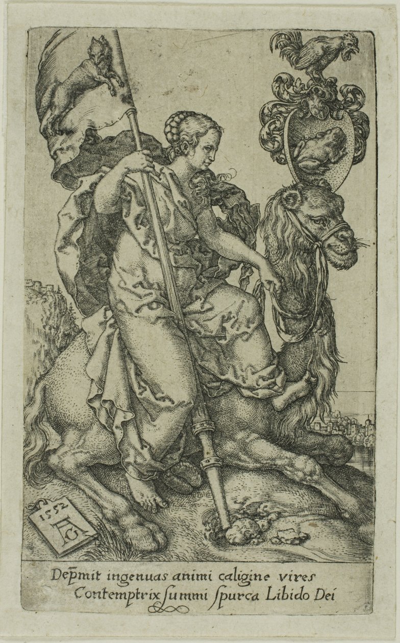 Chtíč od Neřestí od Heinrich Aldegrever