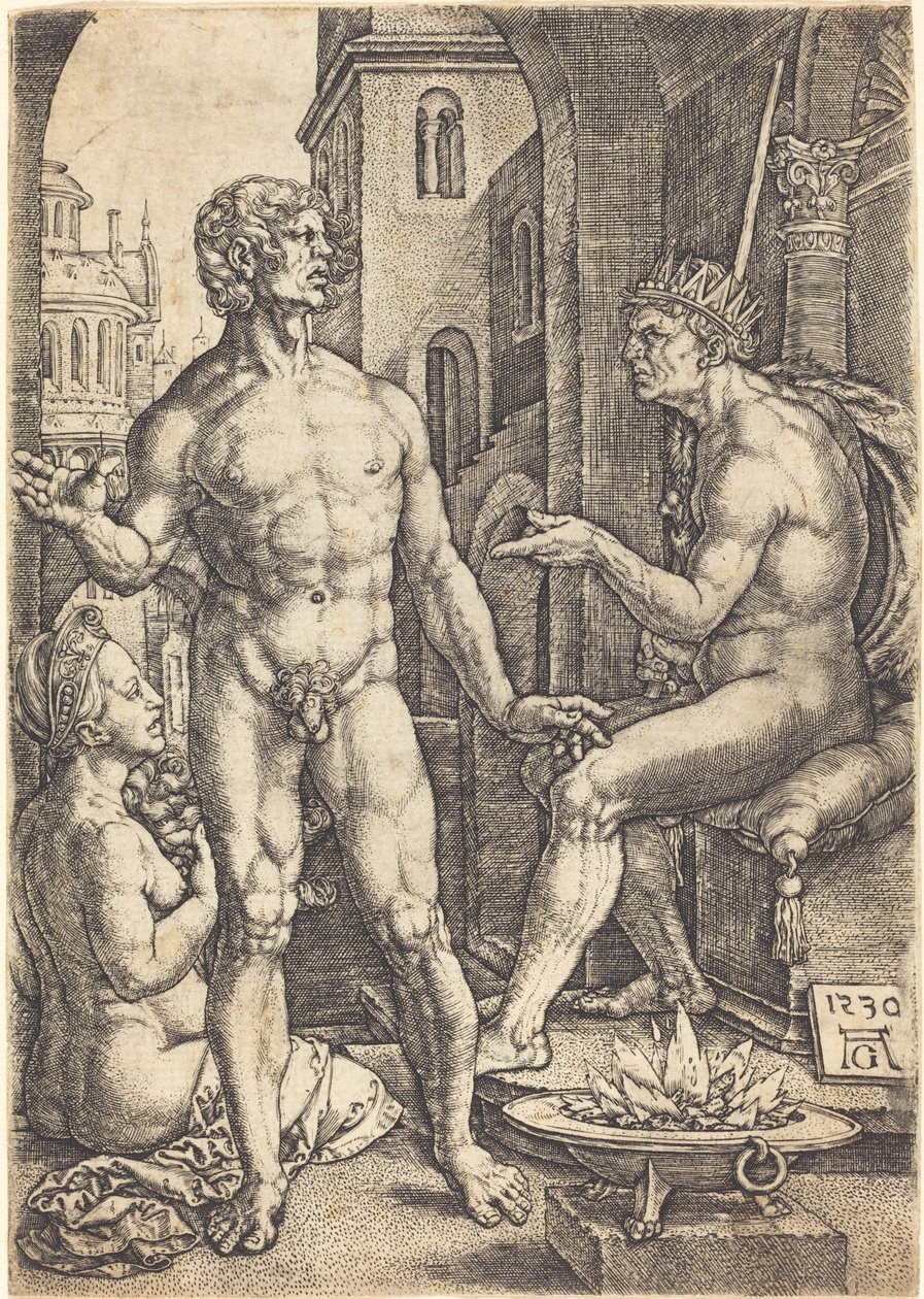 Mucius Scaevola od Heinrich Aldegrever