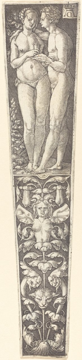 Ornament s nahým párem od Heinrich Aldegrever
